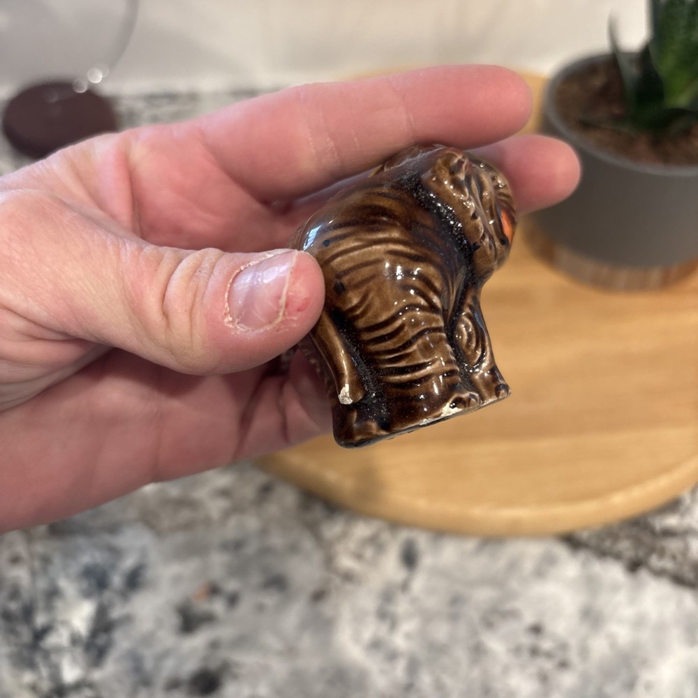 Set Of Two Small Elephant Incense Burners