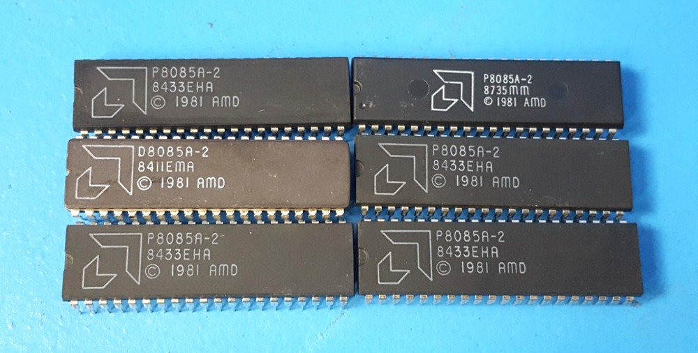 Microprocessor, P8085A-2 , AMD, 5MHz, 40 pin, DIP40