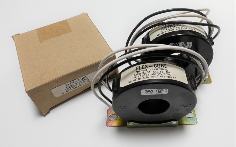 Flex-Core 58-151 ( Lot of 2 ) 150:5A Current Transformers