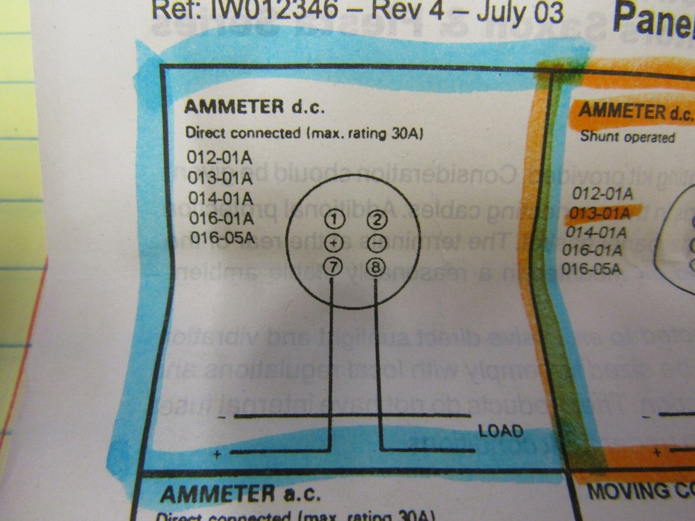 Crompton 013-01AA-FANT-B3 Electrical Meter Scale: 0-50 KVDC