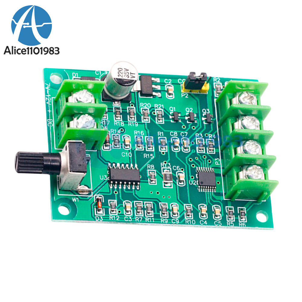 DC7-12V Brushless DC Motor Driver Controller Board W/ Voltage Current Protection