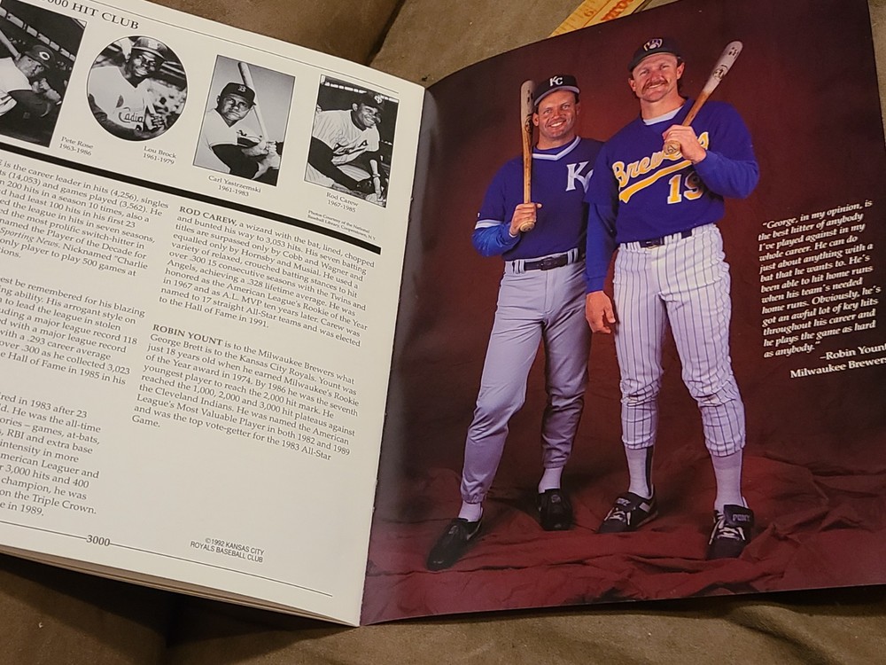 George Brett 3000 Hits Commemorative Souvenir Program
