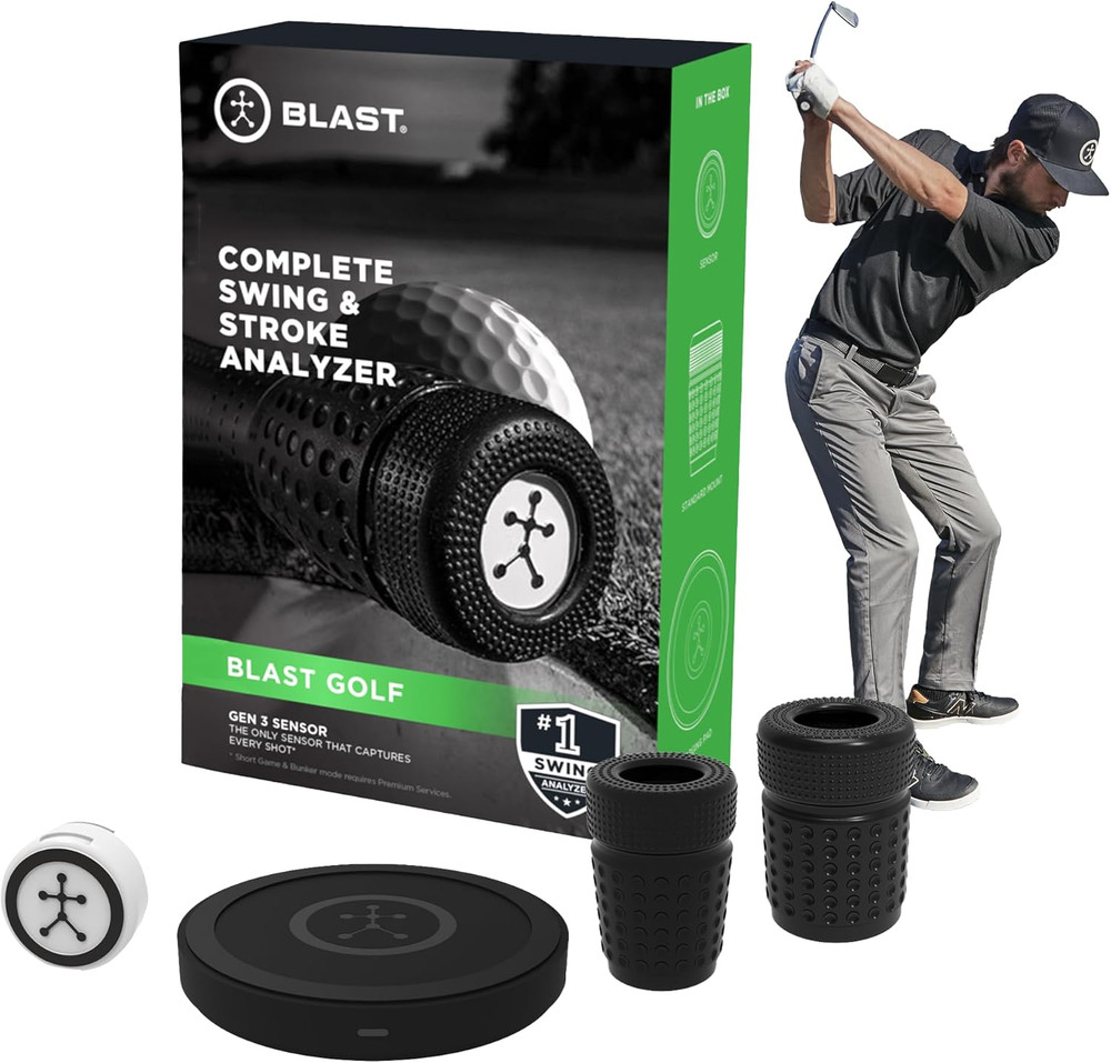 Blast Motion Golf Swing & Stroke Analyzer - Real-time Feedback, Swing Metrics, S