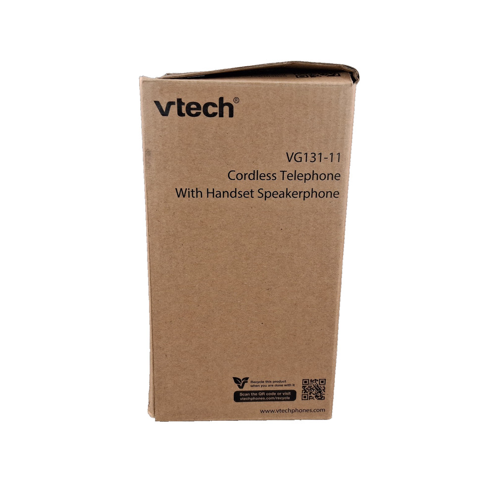 VTech Cordless Phone with DECT 6.0 Full-Duplex Speakerphone Lighted Display Blac