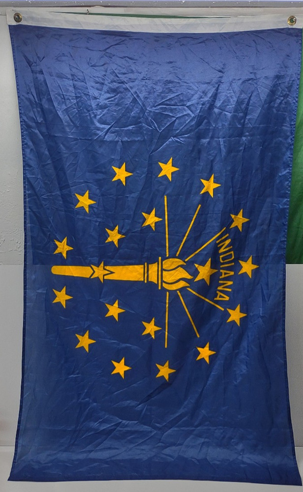 Indiana Flag 35x60 Blue Gold