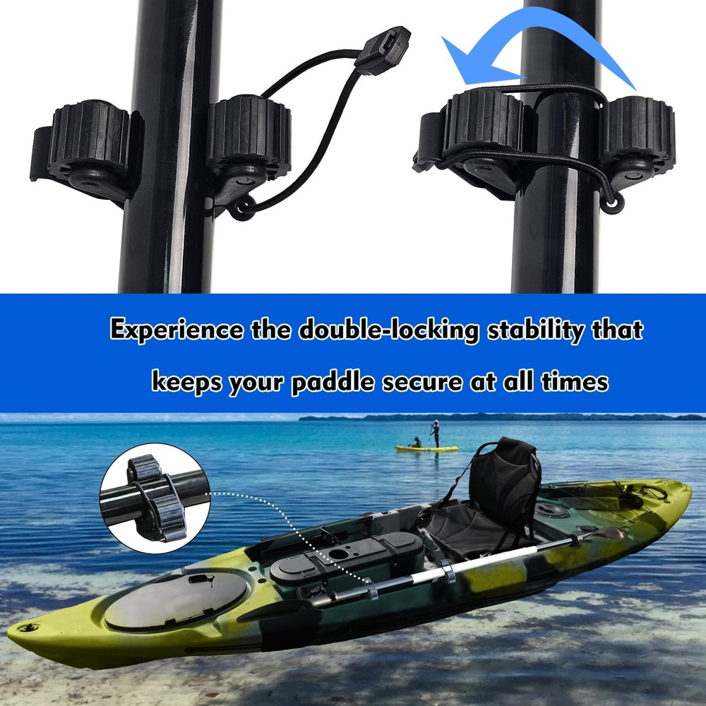 1005 2 PCS Kayak Paddle Holder Track Mount Accessories, Compact Space-Saving ...