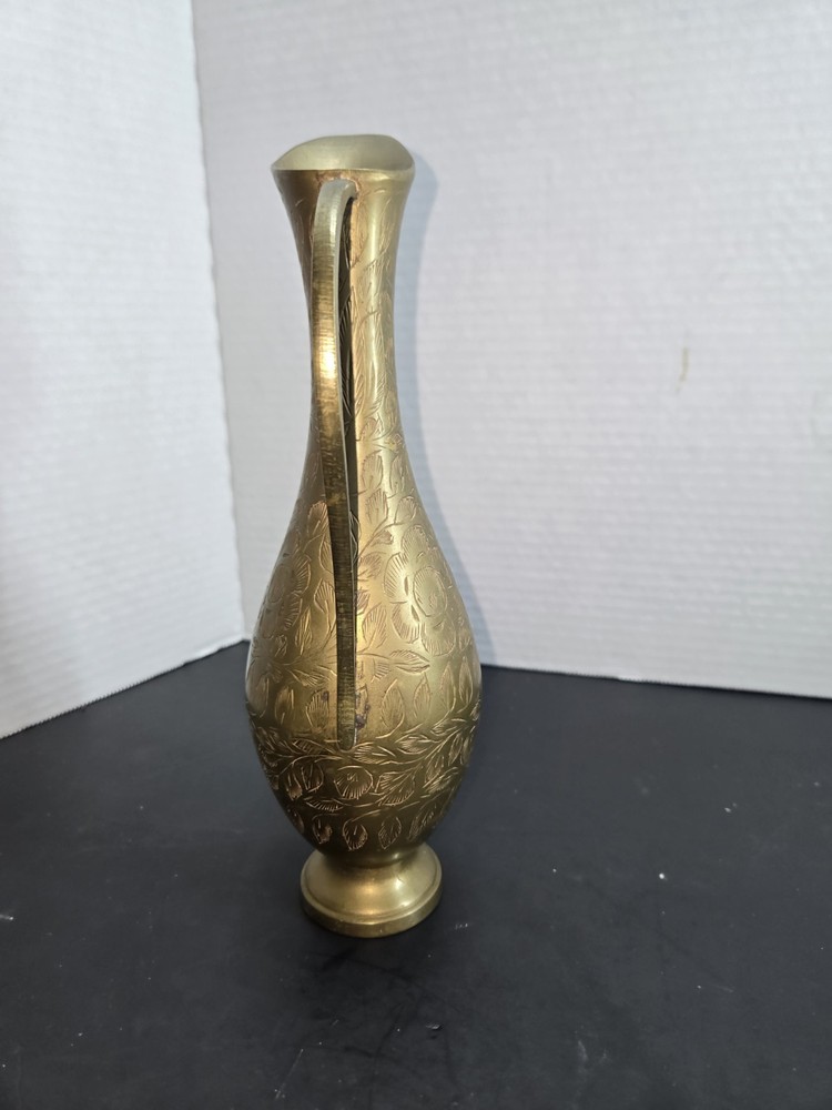 Vintage Etched Pitcher Set Made In India