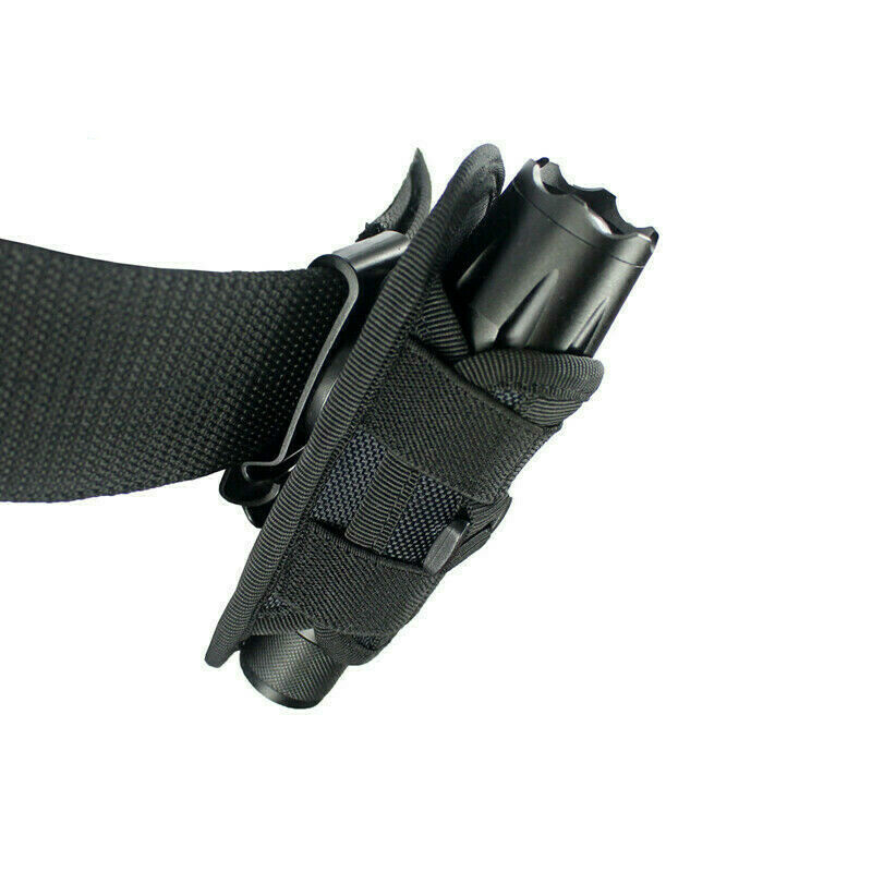Tactical Flashlight Holster for Flashlight Holder 360° Rotatable Clip Duty Belt