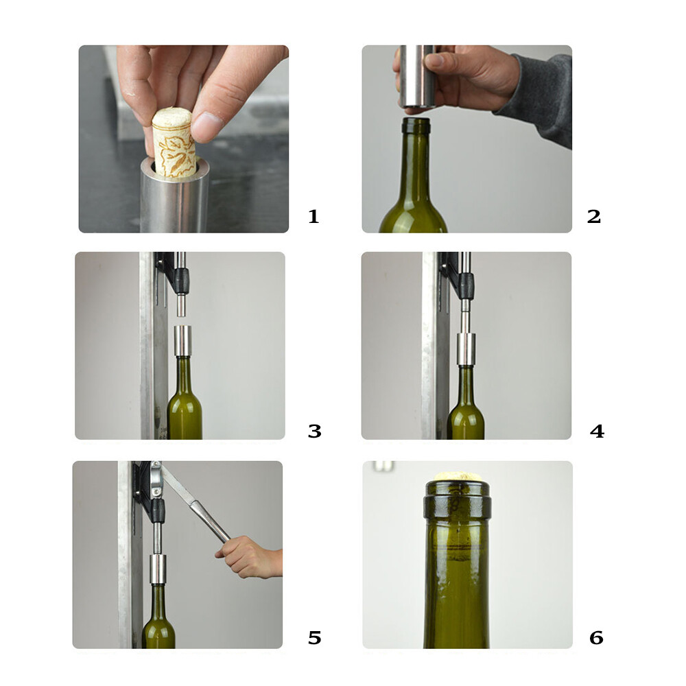 Corker POM Manual Wine Corking Inserting Bottle Stopper Hand Pressure Corks