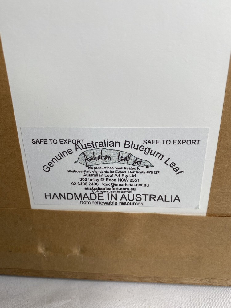 Bluegum Kookaburra Leaf Art Australia