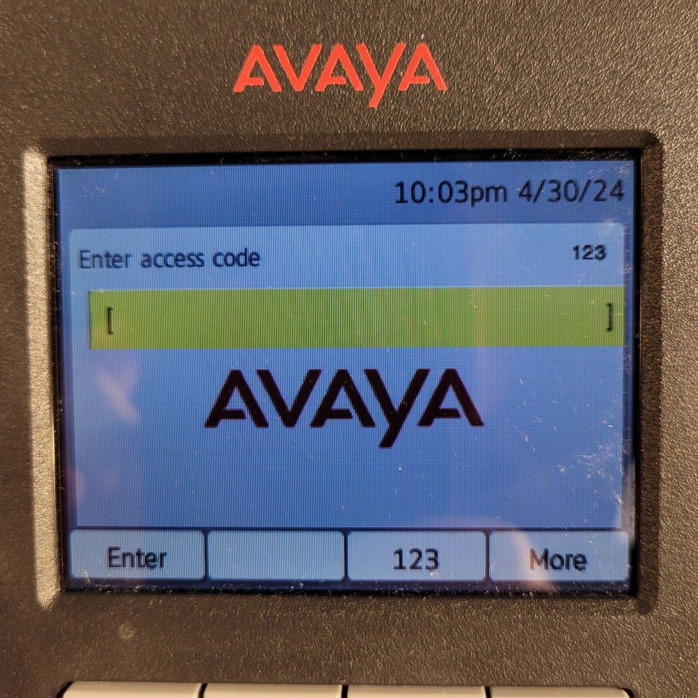 Avaya 9611G IP Deskphone For Parts Admin Code Unknown