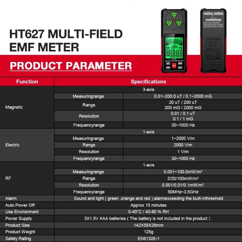 Electrical Electromagnetic Radiation Detector High Frequency Radiation Test