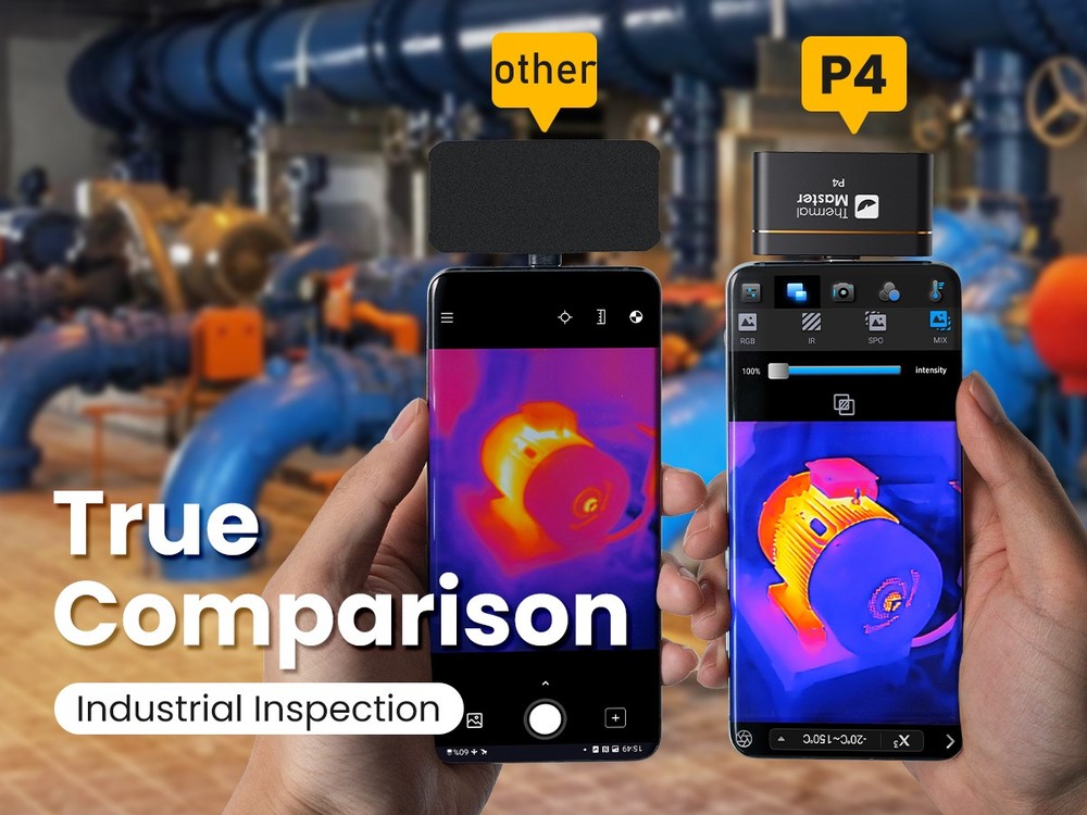 Thermal Master P4 512*384 X³IR Resolution 600℃ with Visual Camera for Android