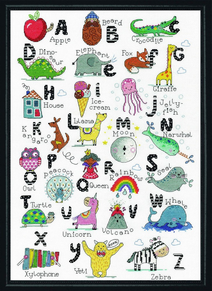 ABC Fun Counted Cross Stitch Kit