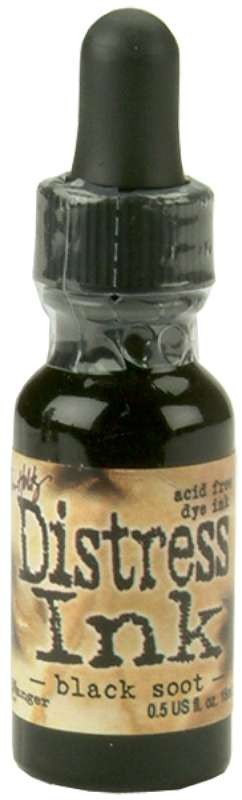 Distress Pad Re-Inker .5oz Black Soot