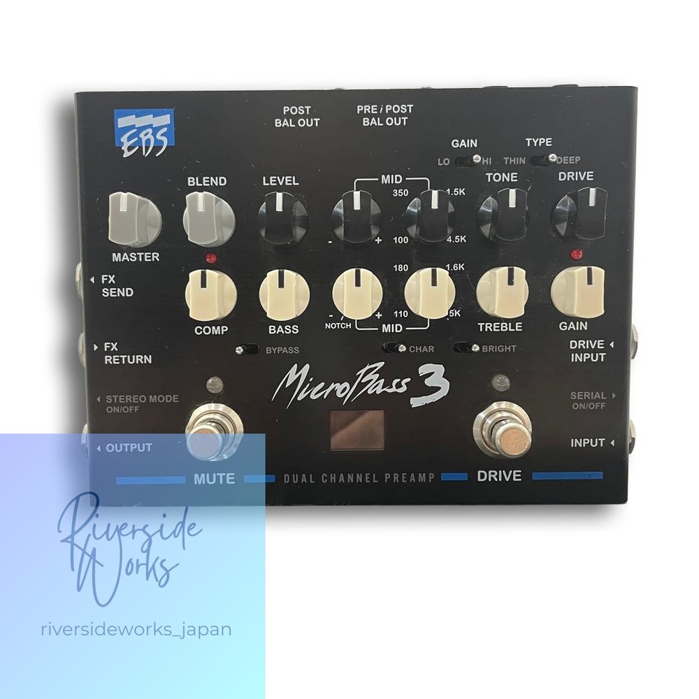 EBS Micro Bass 3 Preamp Excellent Condition Tested