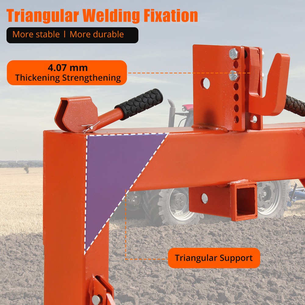 3000 LBS Lifting Capacity Tractor Quick Hitch 3 Point Quick Hitch Category 1