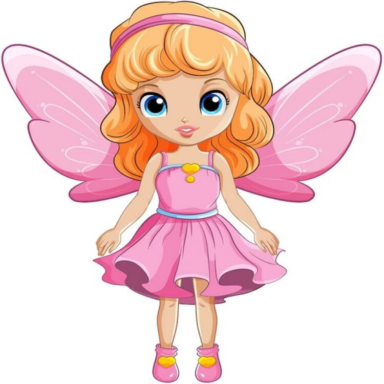 30 Custom Little Pink Fairy Personalized Address Labels