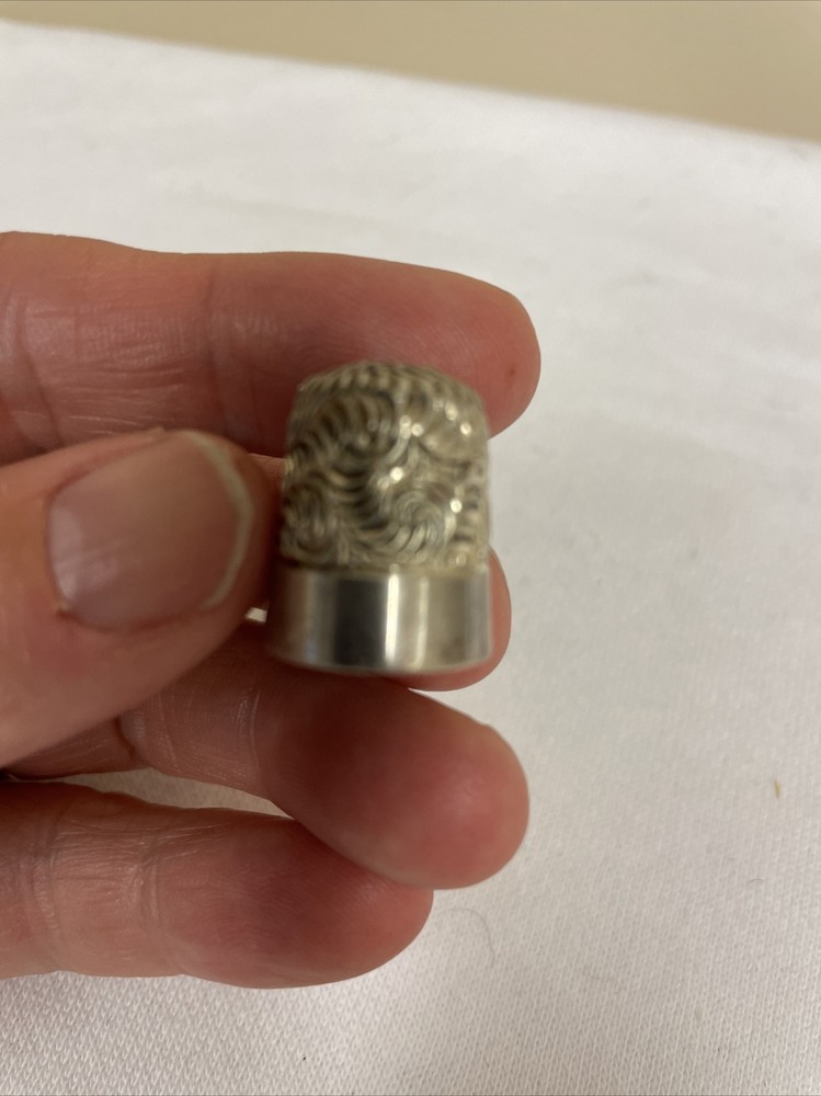 Sterling Silver Sewing Thimble, Marked Inside/signed?