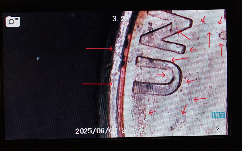2001 Penny Multi Strike Error Double Die, Die Cracks, Initials Obscured