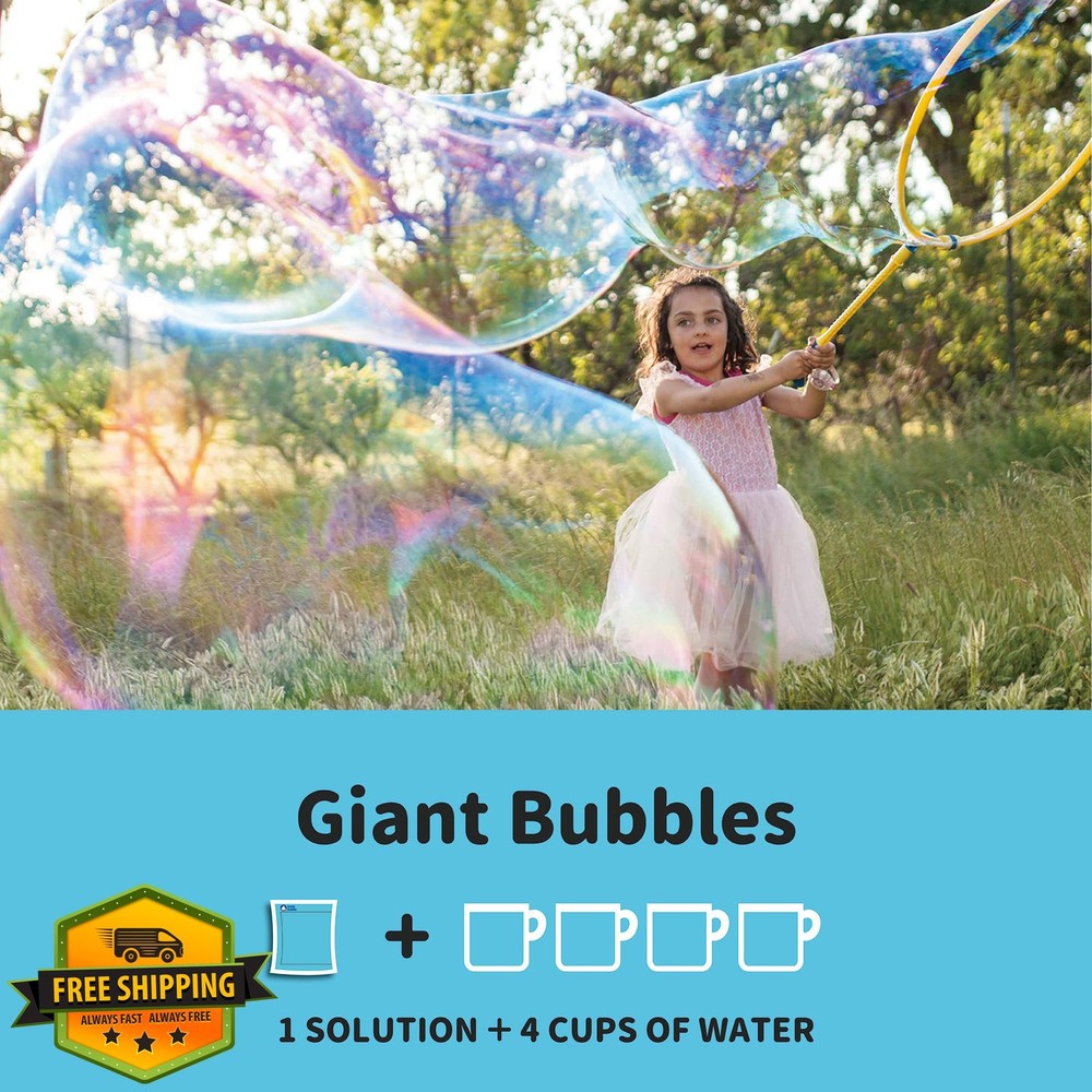 Uncle Bubble Concentrated Bubble Solution Refill, Makes up to 12 Liters