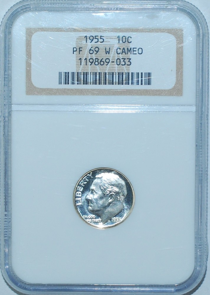 1955 NGC PR69CAM Roosevelt Silver Dime