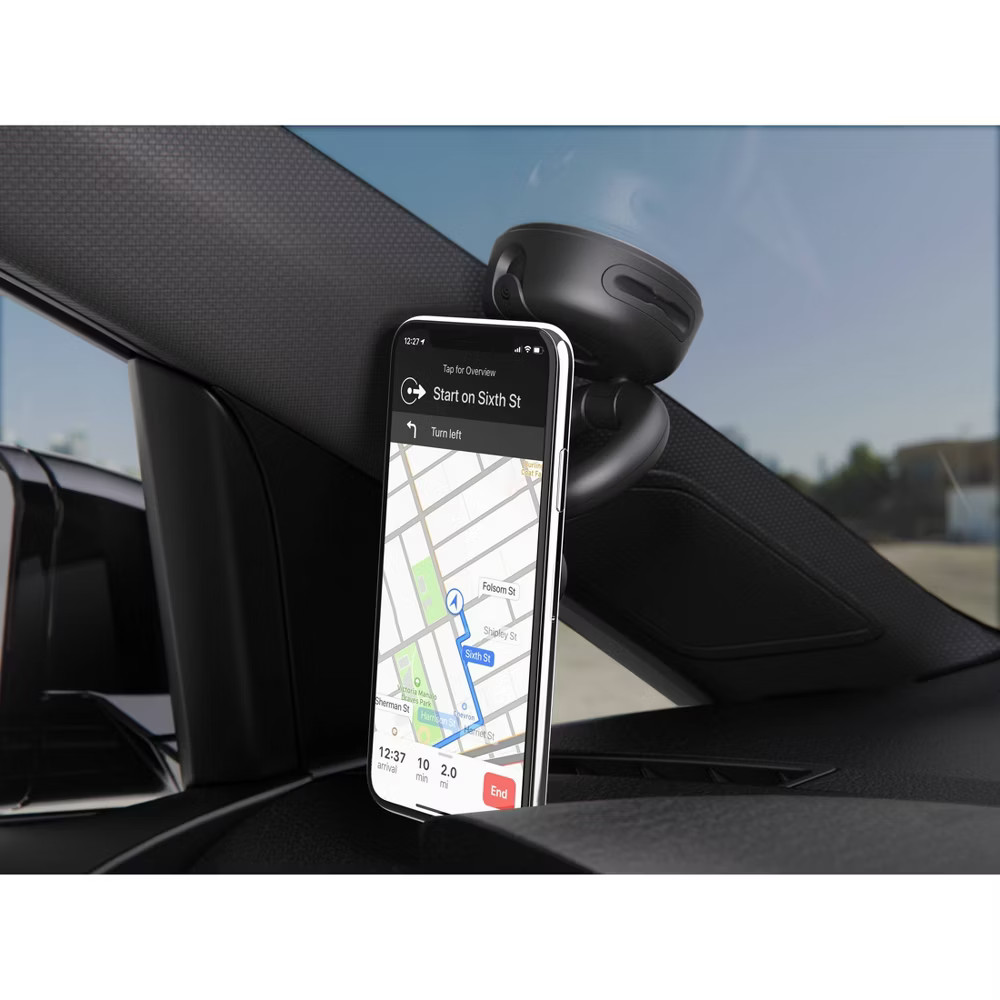 PopSockets PopMount Desk Car Dash & Windshield Mount - Black