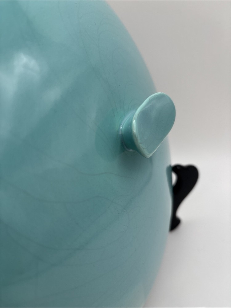 Salem China Biscayne Pattern LID ONLY MCM Replacement Lid 9” Turquoise