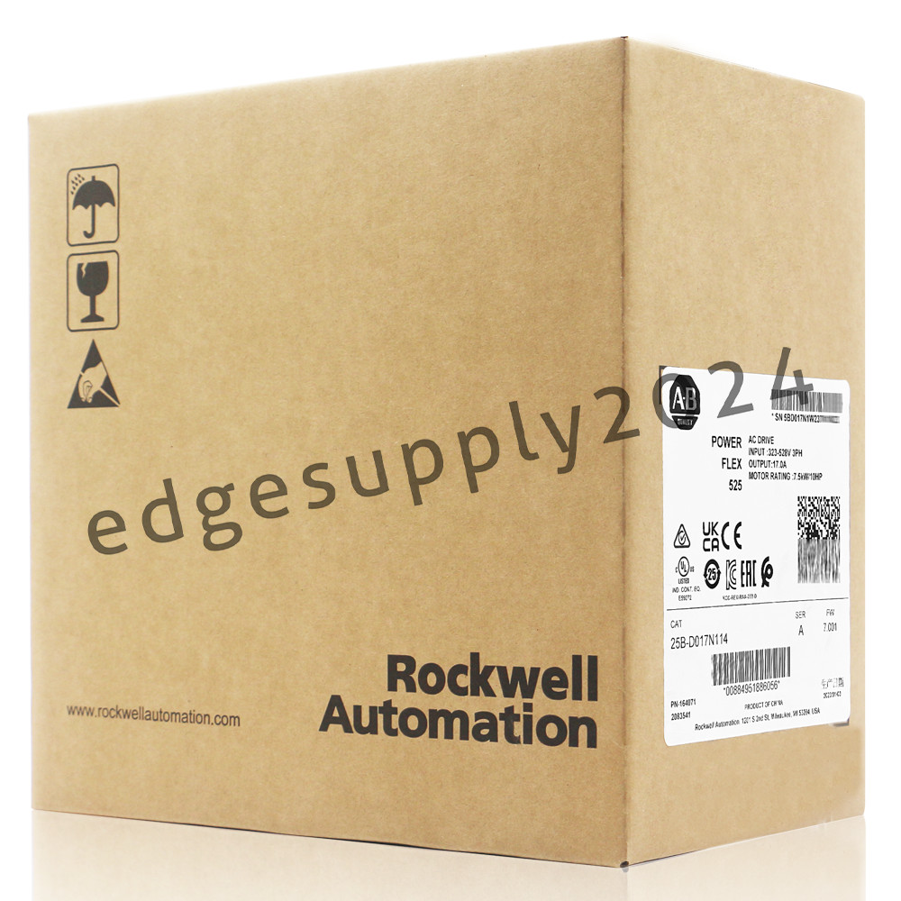 Allen Bradley 25B-D017N114 PowerFlex525 7.5kW (10Hp) AC Drive Variable Frequency