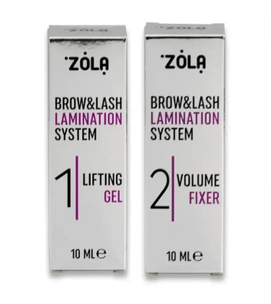 ZOLA BROW&LASH - Step 1+2 - LAMINATION SYSTEM 2X 10 ml - Perming Lifting Curling