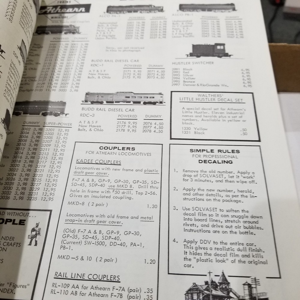 1971 Walthers HO Train Scale Catalog Reference Book