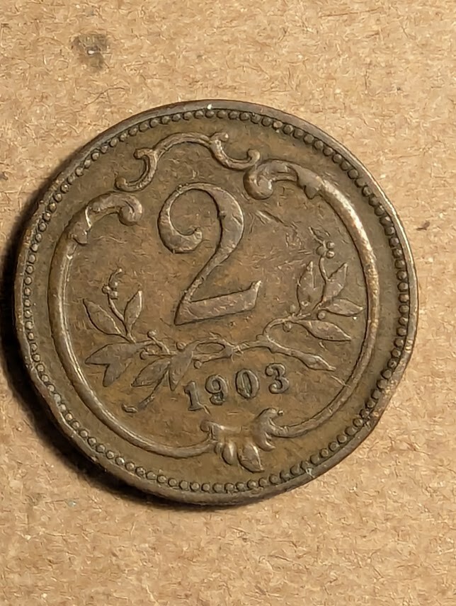 1903 Austria 2 Heller