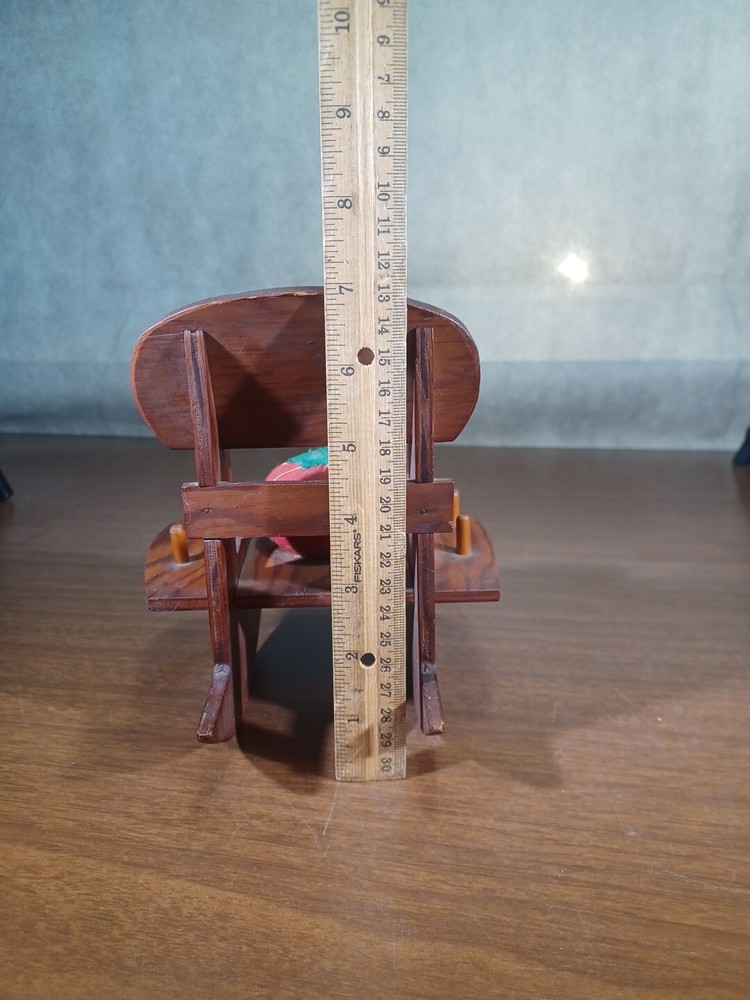 Vintage Rocking Chair Pin Cushion And Thread Caddy