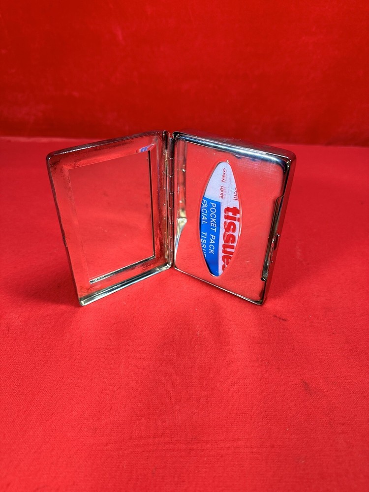 Silver Tissue Case Engraved With “ SAD “ No Makers Mark