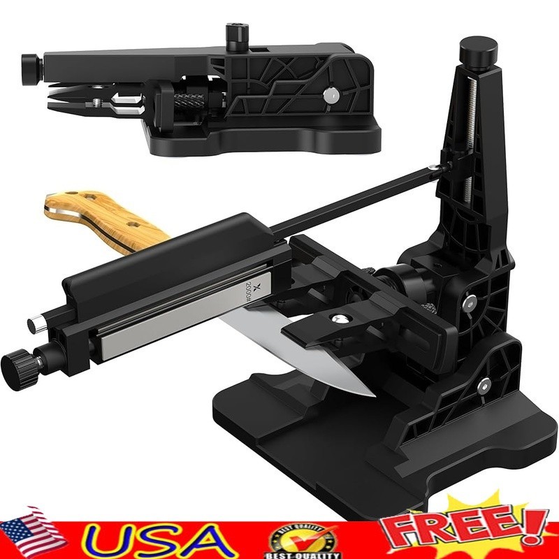 Portable Folding Knife Sharpening System Adjustable Diamond Grit Sharpener New