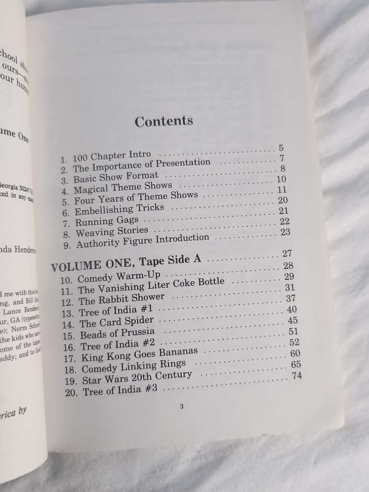 School Show Presentation Volume 1 Magic Book David Ginn