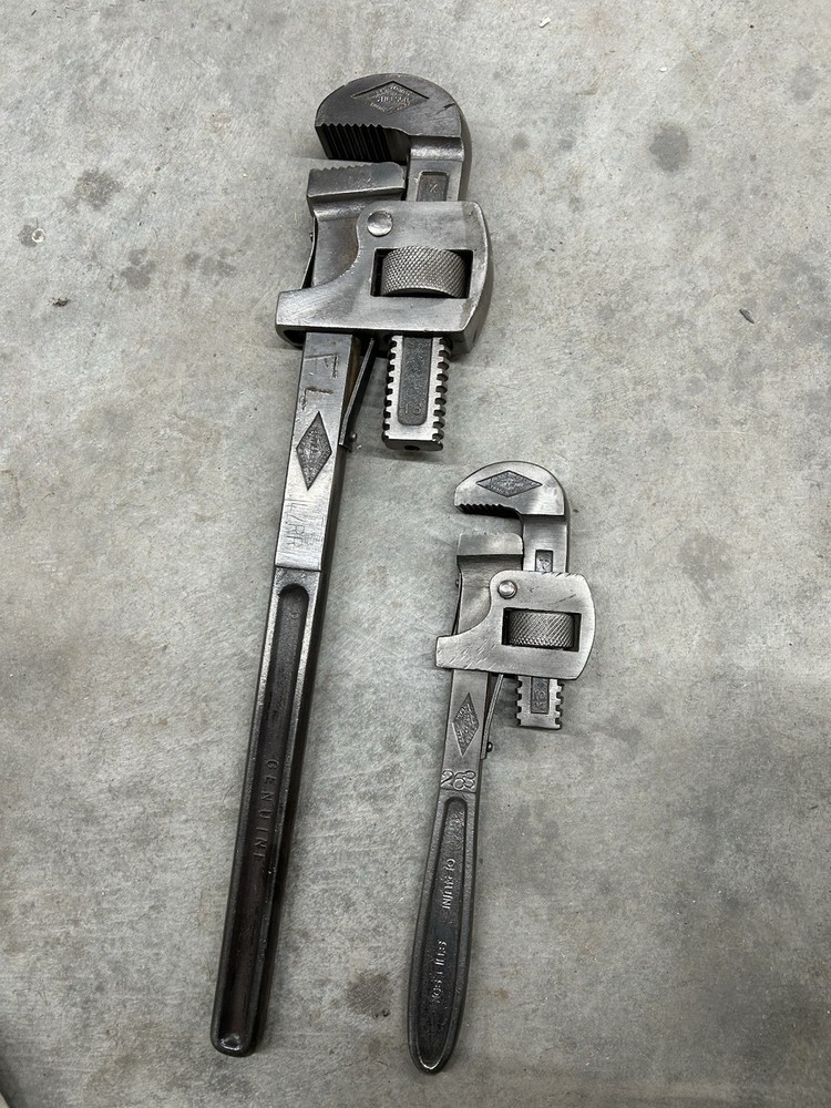 Stillson Walworth Pipe Wrenches 18” & 10”