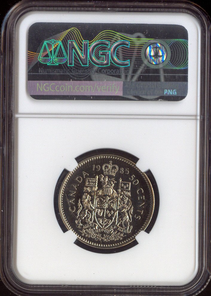 1985 Canada 50 Cents NGC MS68 UNC SET Quality