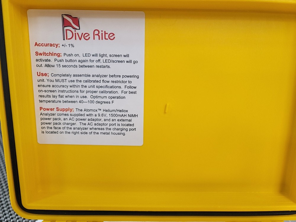 Atomox Inc. Helium Gas Mixture Analyzer