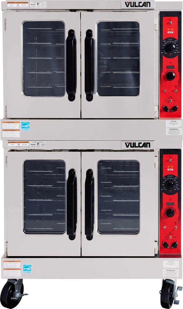 Vulcan VC55ED Double Deck Full Size Electric Convection Oven with Solid State...