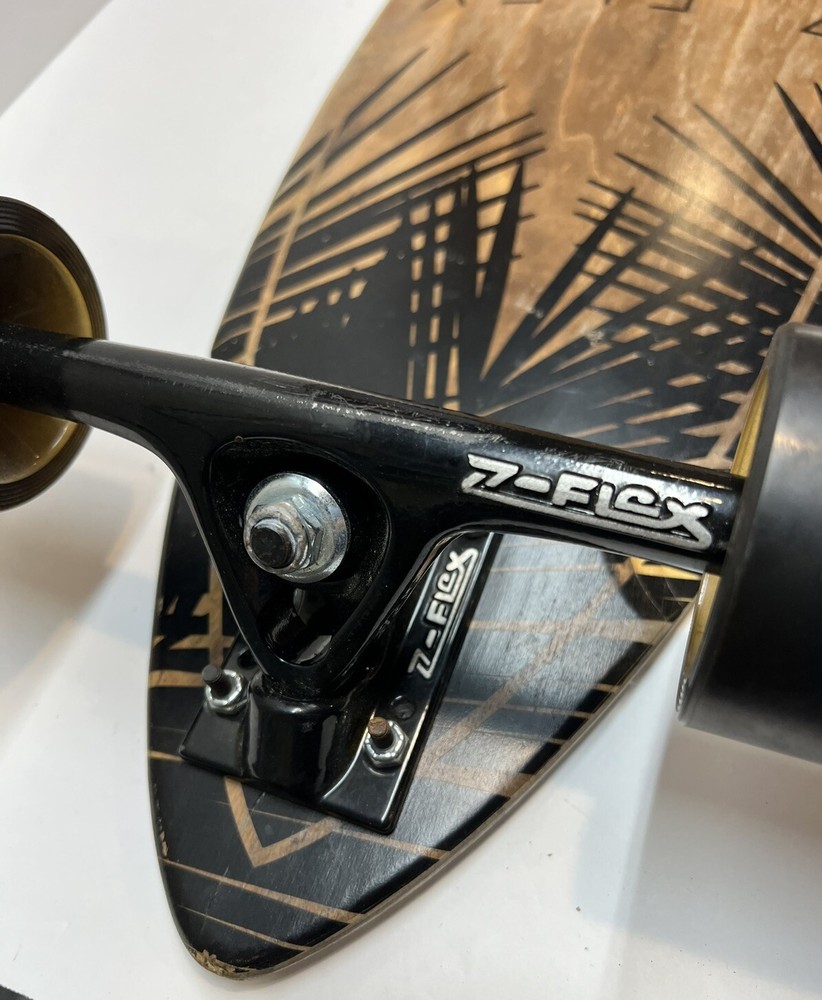 Z-FLEX Island Time 38" Pintail Longboard Skateboard Pre-Owned
