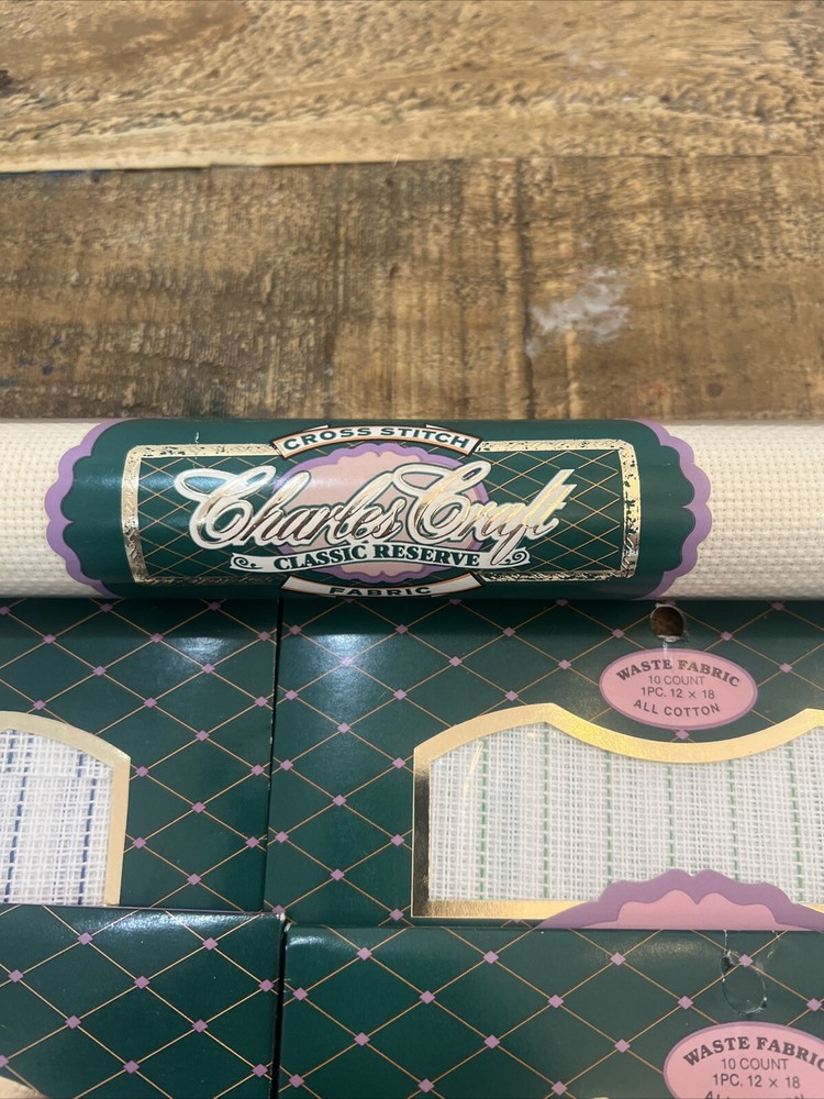 Charles Craft Cross Stitch Fabric Mixed 12 Pc Lot