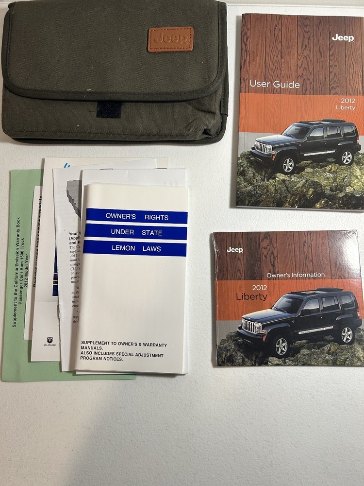 2012 Jeep Liberty Owners Manual Set