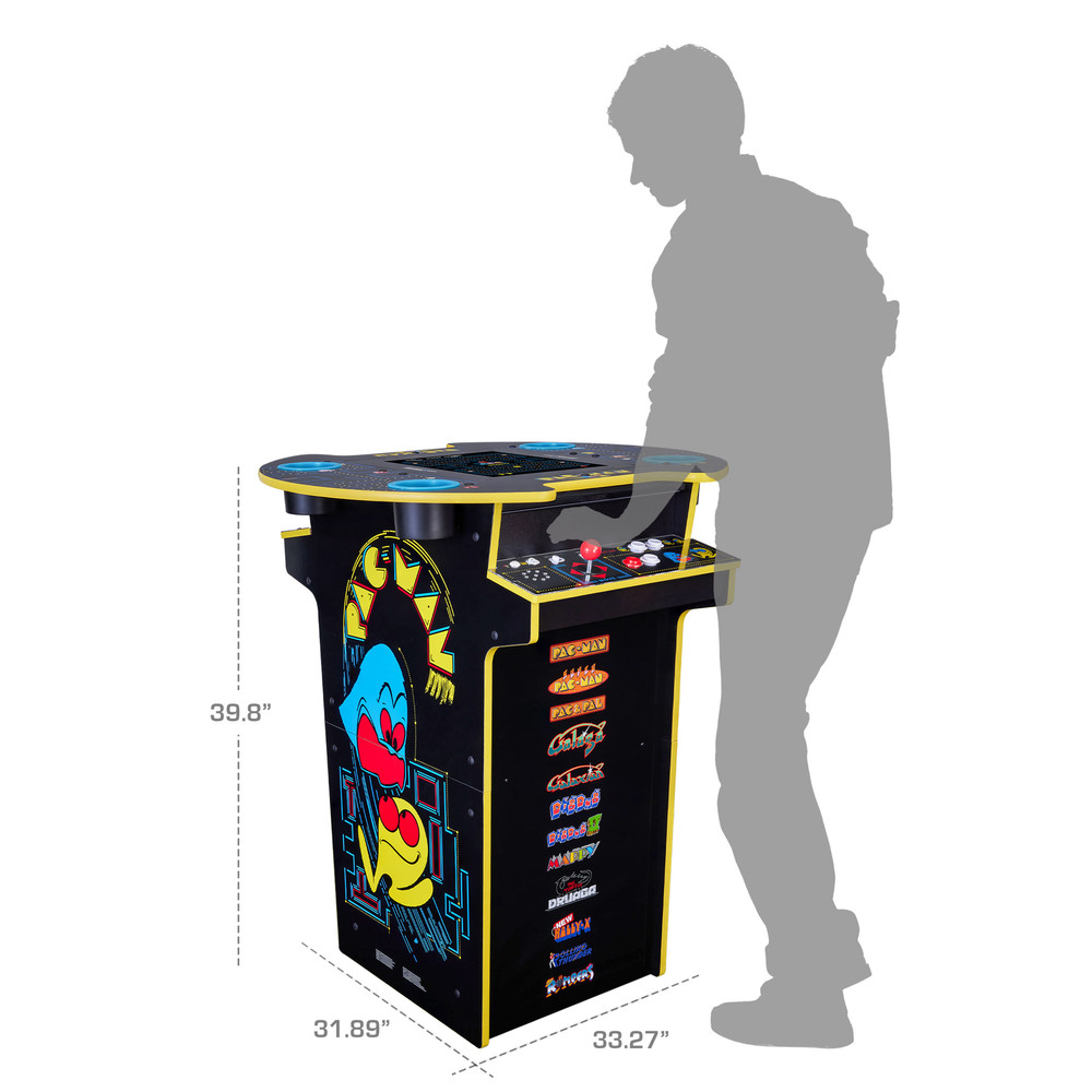 Arcade1Up Pac-Man Pub Table Arcade Machine 12 Games Light Up Control Deck