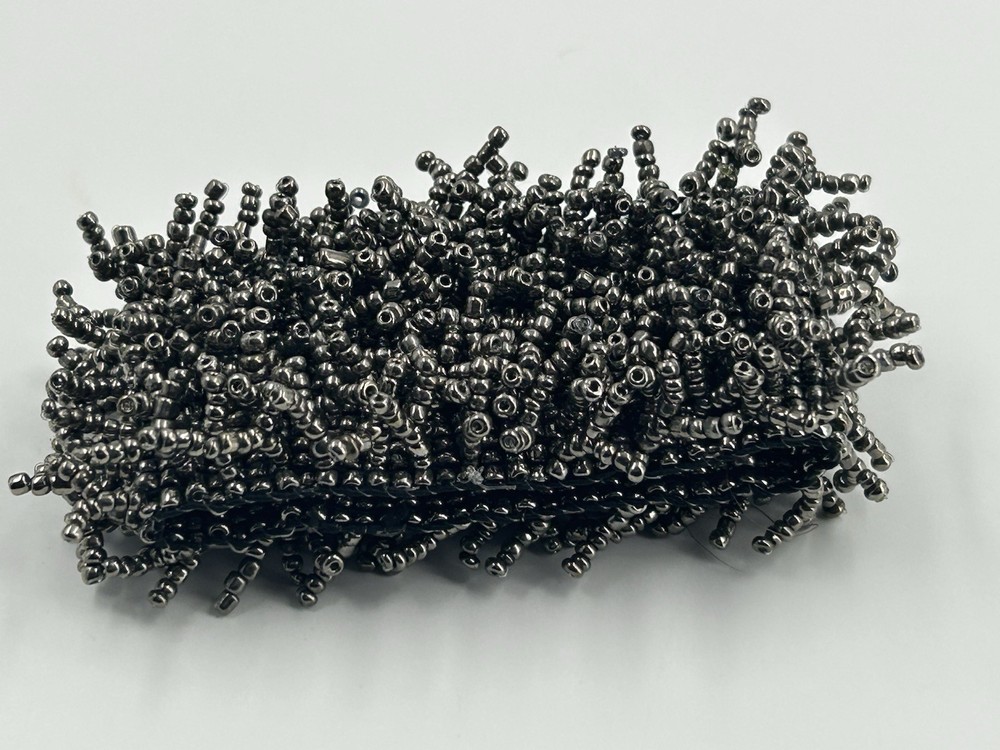 Silver Gray Molded Spiky Handmade Stretch Bracelet