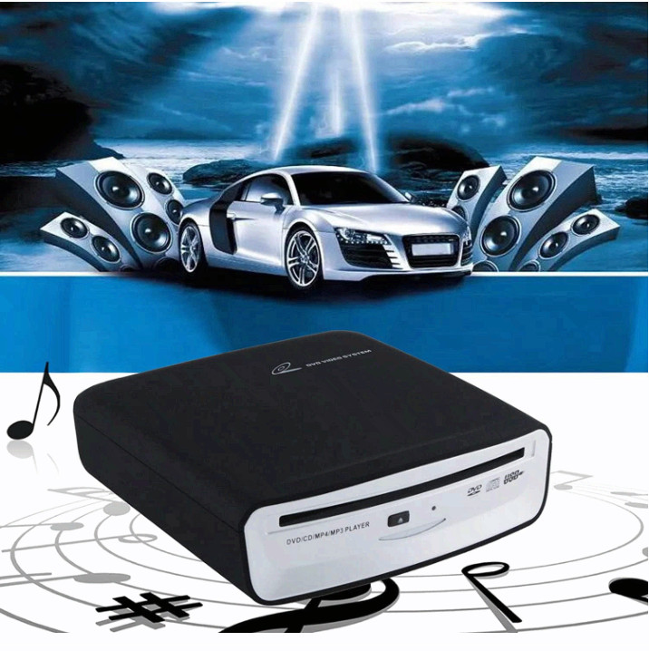 External Car Universal CD Player Machine, Vehicle External USB CD Player for Car