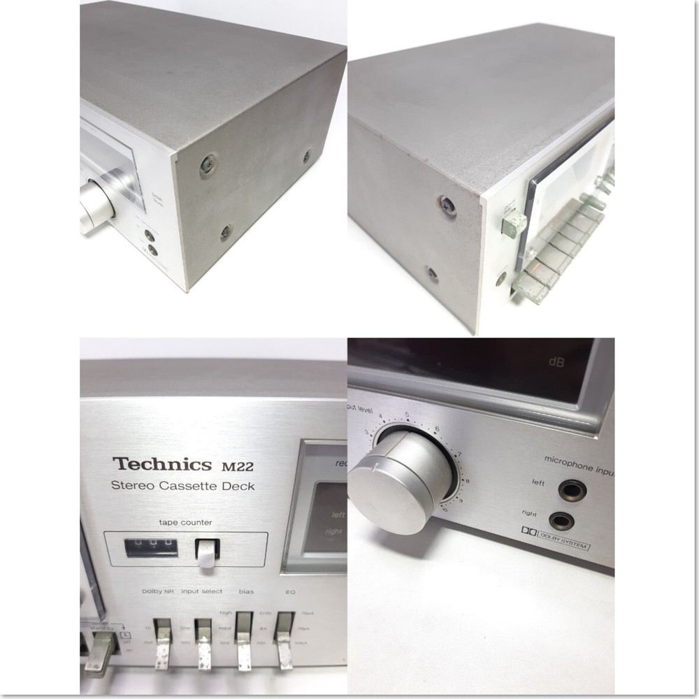 Technics RS-M22 Stereo Cassette Deck Panasonic Tested Working