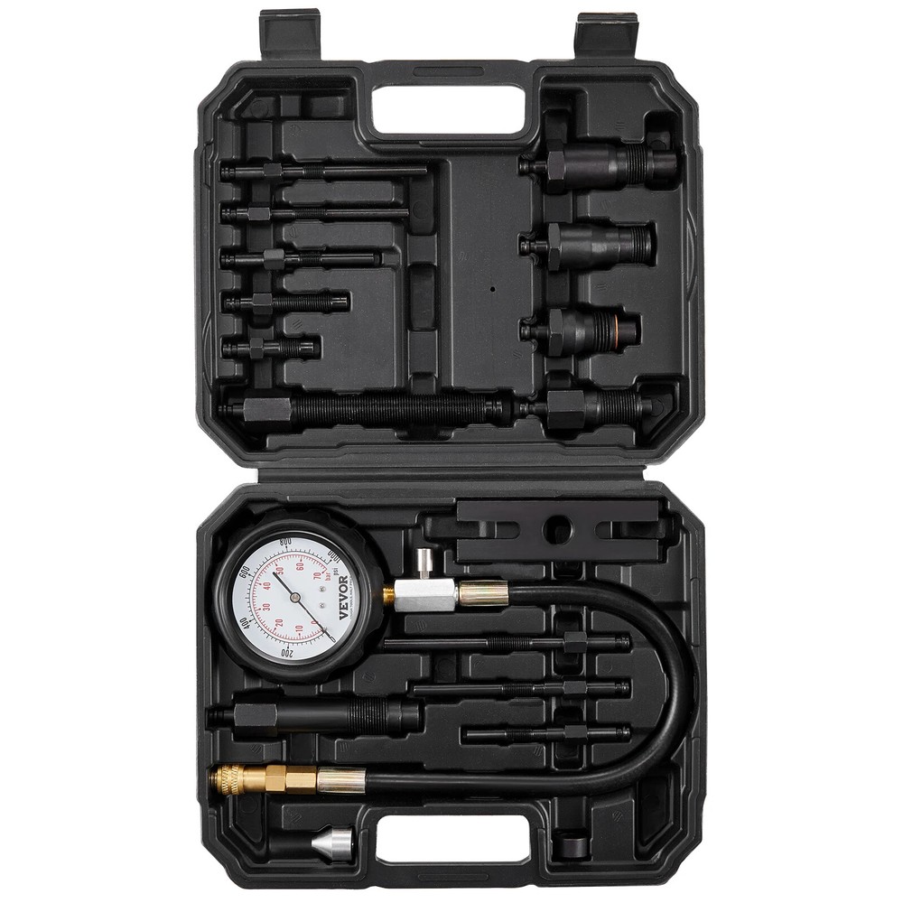 Diesel Engine Compression Tester 18 Pcs Cylinder Pressure Test Tool Kit