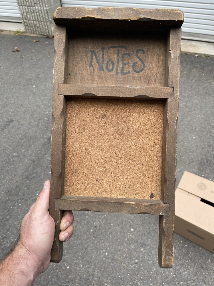 Wooden Pegboard For Notes Houseware