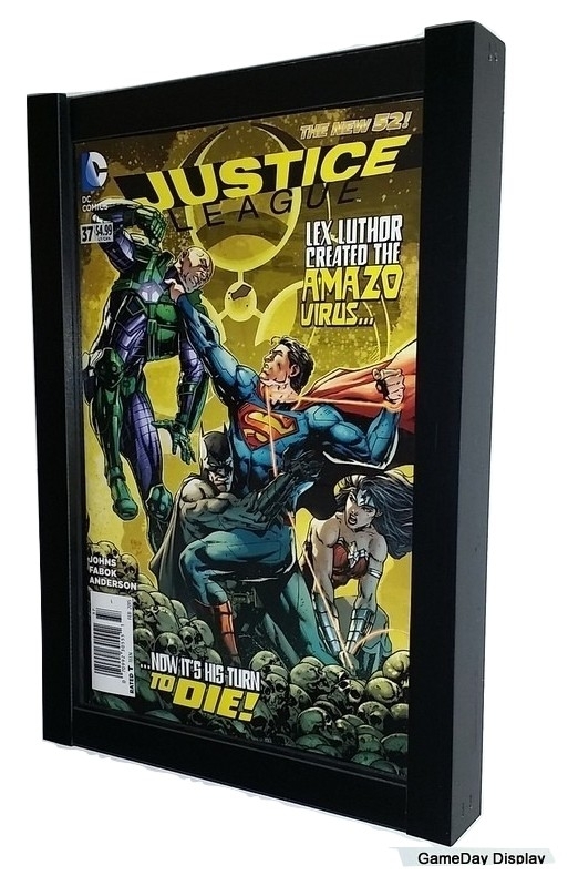 Comic Book Display Frame Case Shadow Box Black Magazine A